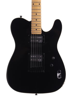 Schecter PT Standard Maple Fingerboard Electric Guitar Black Body View